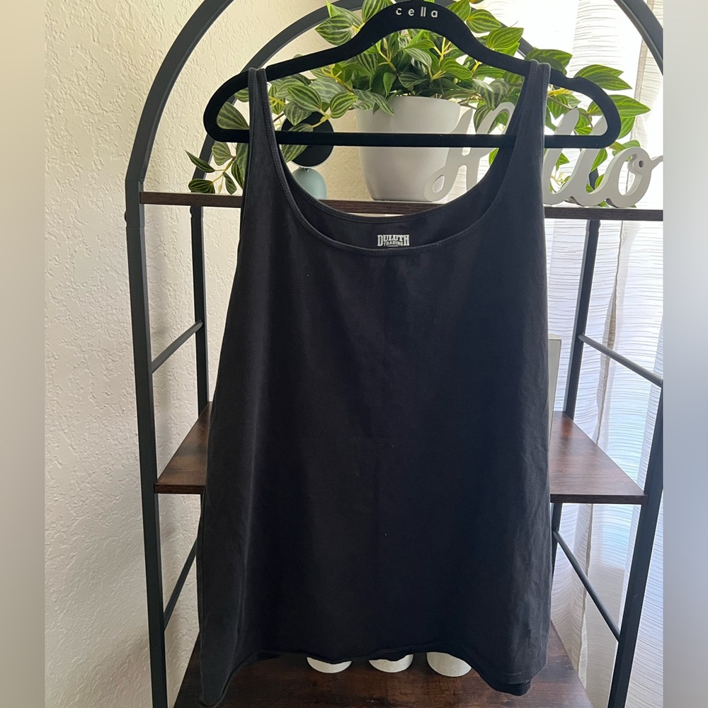 Duluth Trading Co Black Sleeveless Top